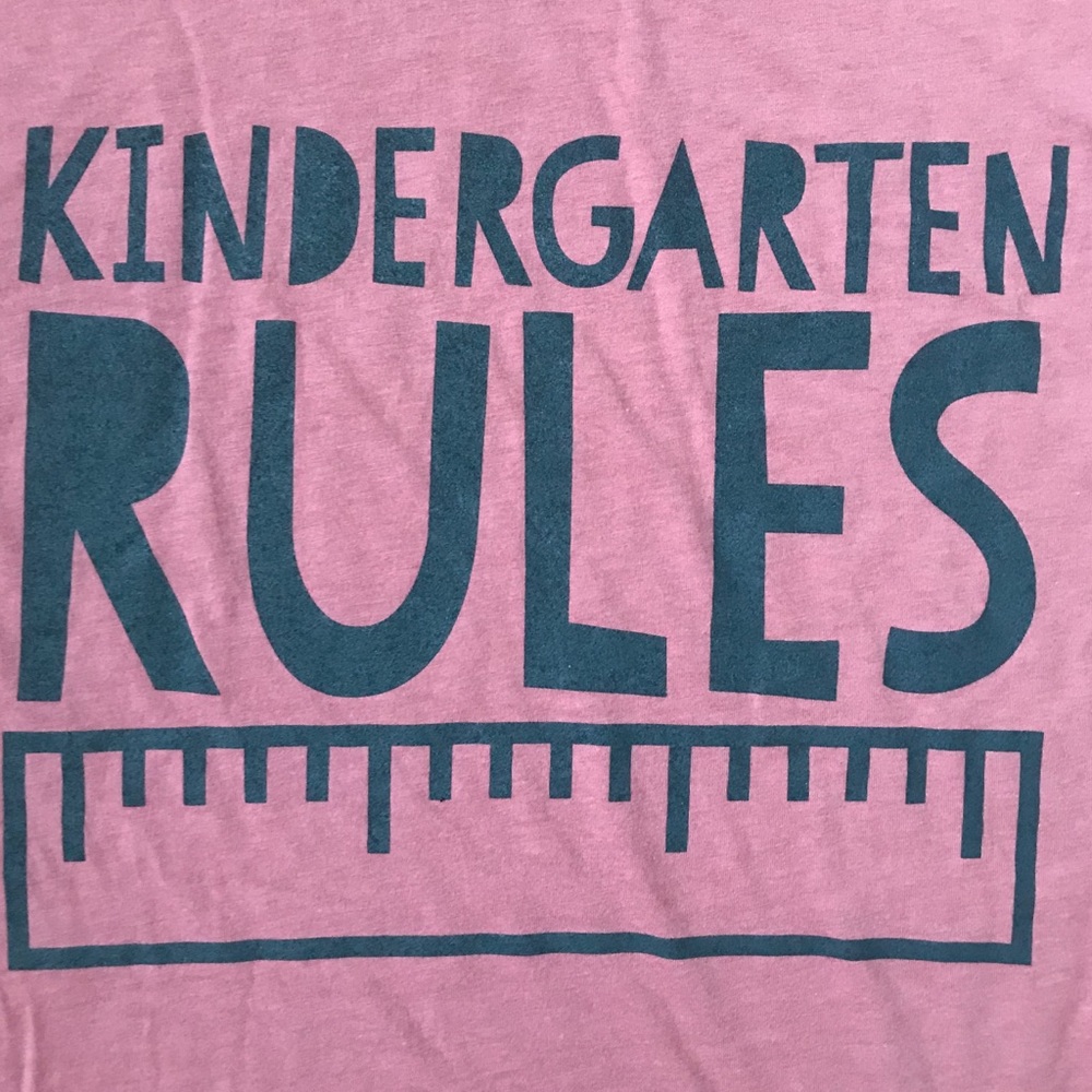 KINDERGARTEN RULES T-shirt - Picture 6 of 6